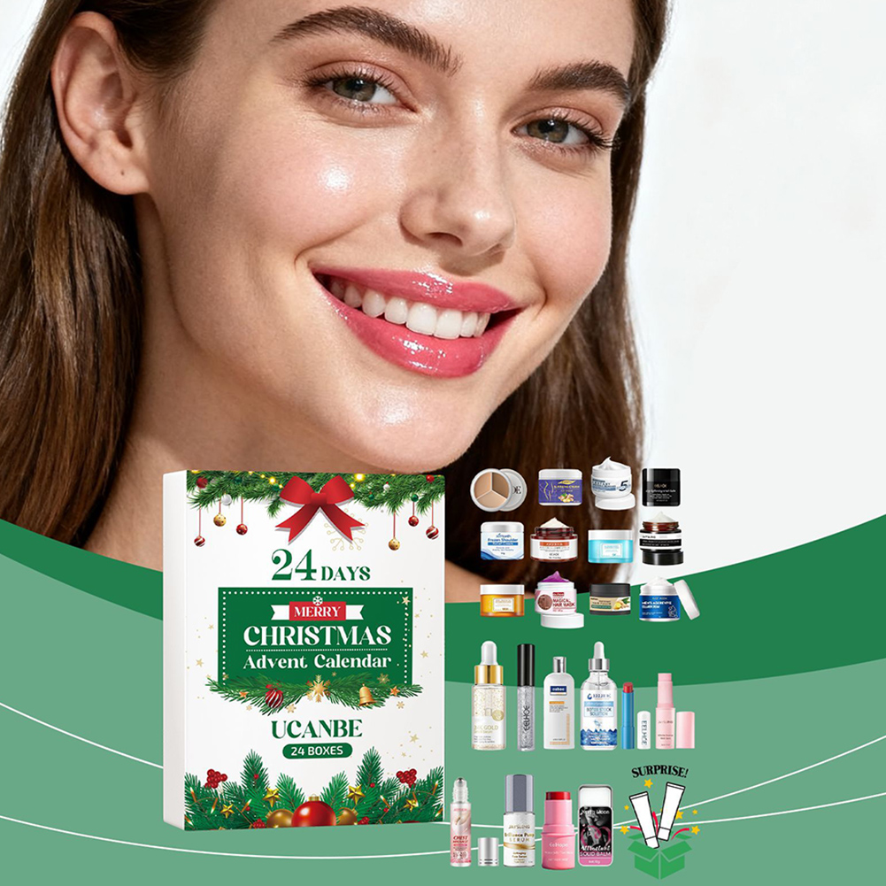 Beauty Makeup Advent Calendar - Calendario dell'Avvento di bellezza natalizia, set