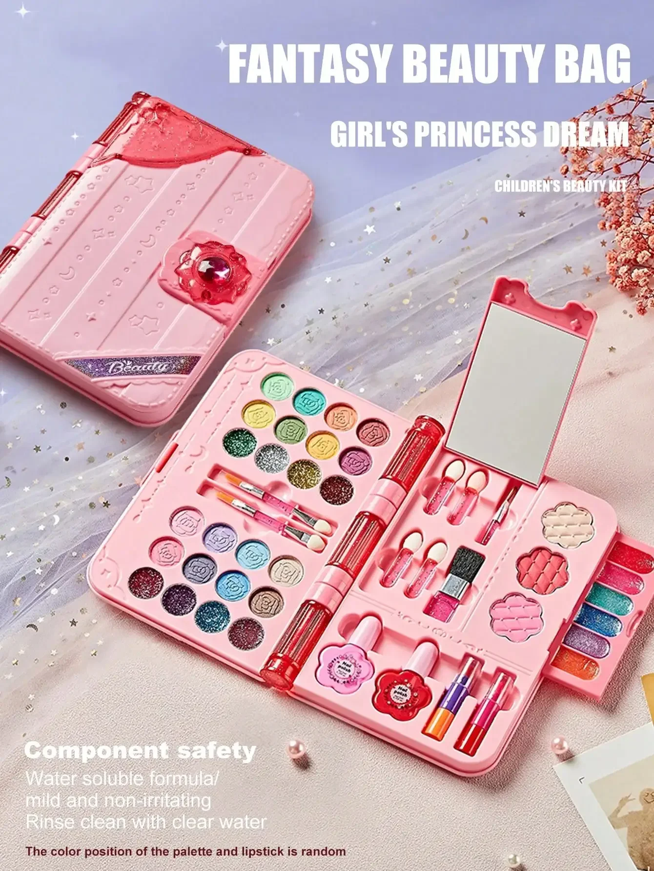 Beauty Makeup Set For Kids - Kit Trucco Lavabile per Bambine -