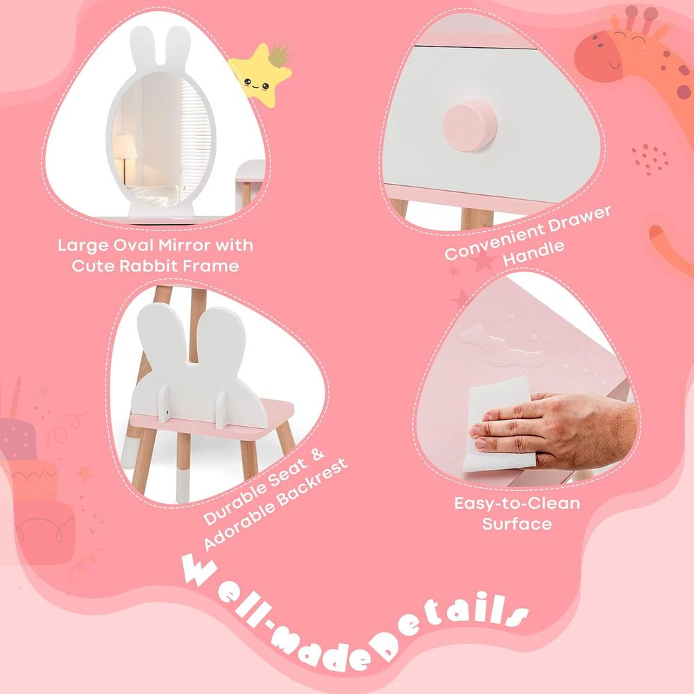 EY Kids Vanity, Set Tavolo e S - Beauty Makeup Set For Kids recensione e prezzo