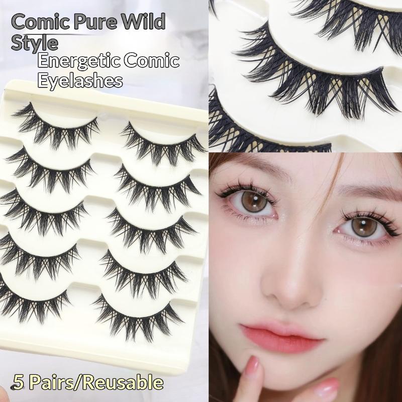 5 paia di ciglia finte in stil - False Eyelashes Natural recensione e prezzo