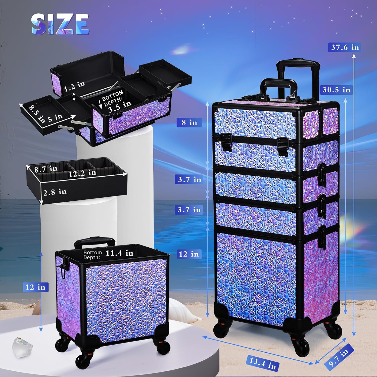 Valigia Trucco con Ruote, Gran - Beauty Makeup & D Anime Studio Vega Baja recensione e prezzo
